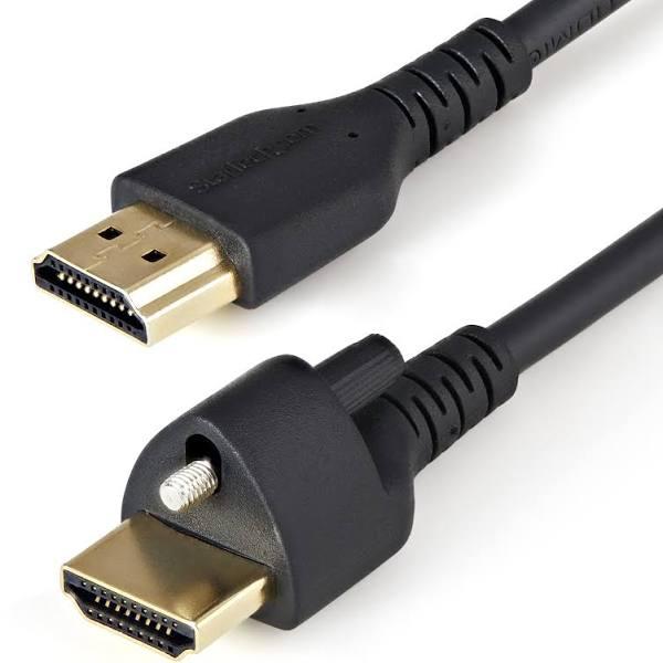 StarTech 3ft (1m) HDMI Cable With Locking Screw - 4K 60Hz [HDMM1MLS]