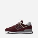 New Balance Men's 574 Core Burgundy/White - Size 14