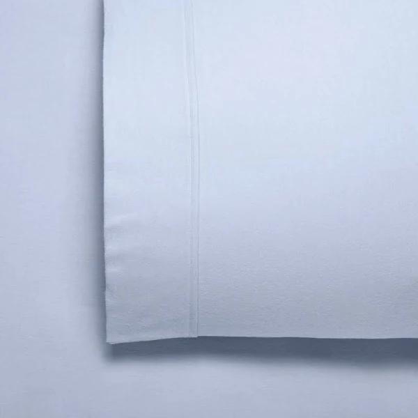 Bianca Fletcher Flannelette Cotton Sheet Set Steel Blue Single