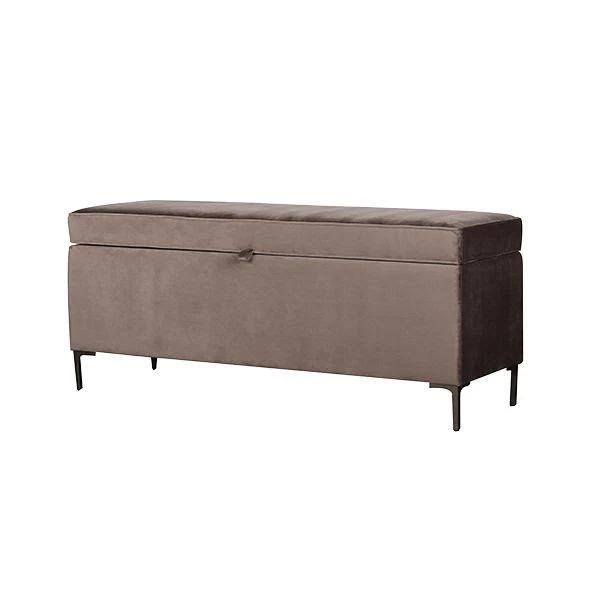 French Country Barnes Storage Bench Chocolate