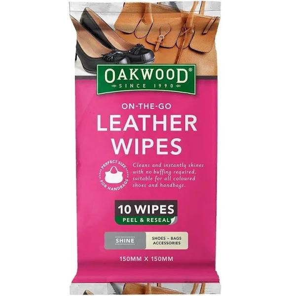 Oakwood On-The-Go Leather Wipes 1 Pack