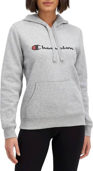 Champion Script Hoodie XL / Grey Heather