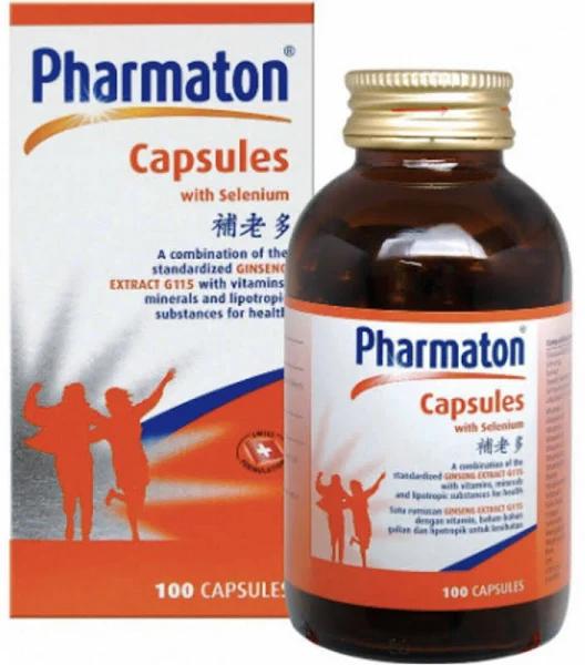 Pharmaton 100's Capsules with Ginseng and Selenium Energy Performance