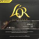 L'Or Espresso Onyx Intensity 12 Coffee Capsules 20 Pack