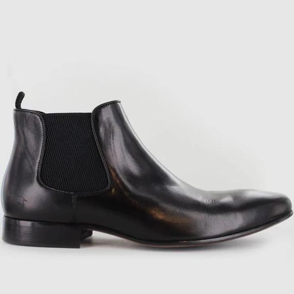 Ajax Black - Mens Chelsea Boots - Wild Rhino Shoes 11 / Black