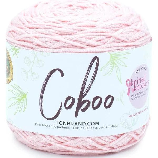 Lion Brand Coboo Yarn, Pink