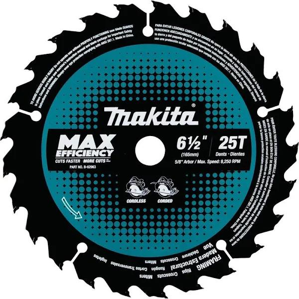 Makita 165mm 25T Efficut TCT Saw Blade B-62991