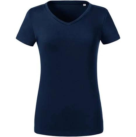 Russell Womens/Ladies Organic Short-Sleeved T-Shirt (French Navy) (XS)