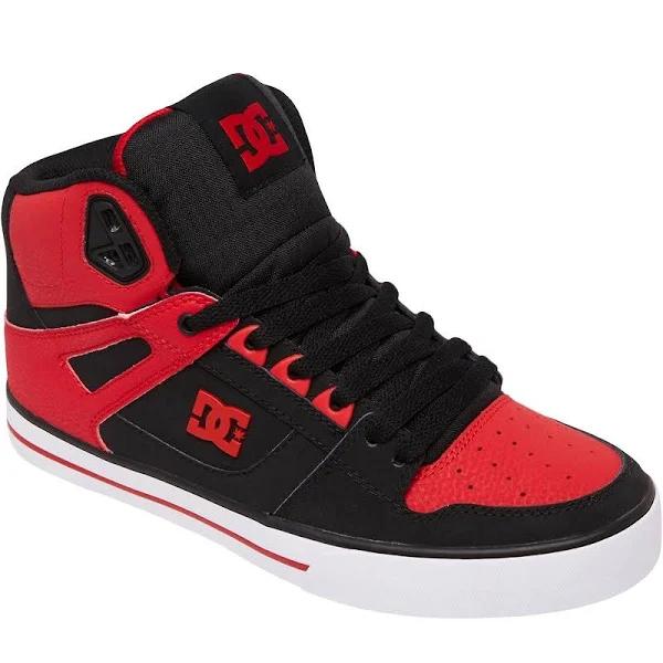 DC Pure High Top WC Mens Shoes - Black Red White