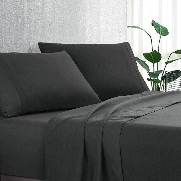 Luxton Pure Plain Soft Sheet Set (Single, King Single, Double, Queen, King) - Earn Everyday Rewards, AfterPay Available