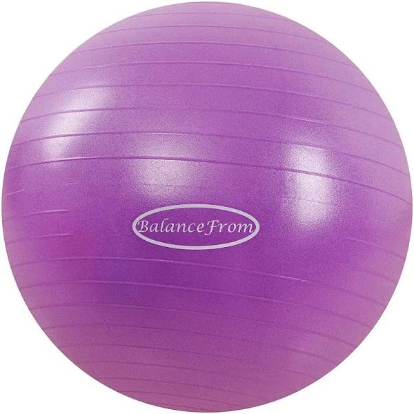 BalanceFrom Anti-burst and Slip Resistant Exercise Ball Yoga Ball Fitness Ball Birthing Ball With Quick Pump, 910kg Capacity | Exercise & Fitness