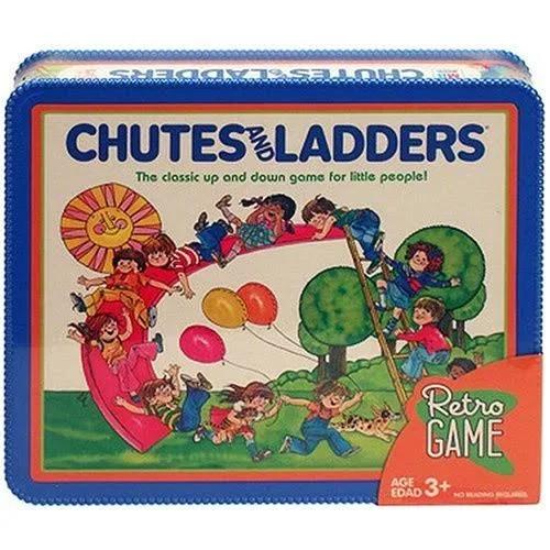 Hasbro Chutes and Ladders Retro Game - The Classic Up and Down Game for Little People