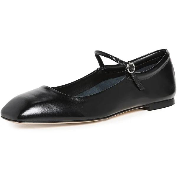 Aeyde Black Uma Ballerina Flats