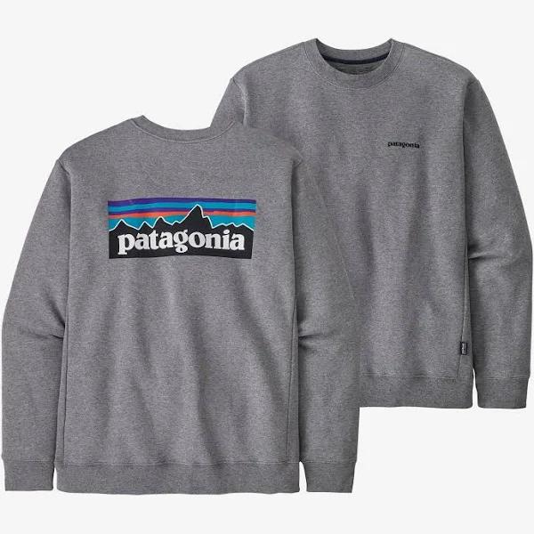 Patagonia P-6 Logo Uprisal Crew Sweatshirt - Gravel Heather / XXS