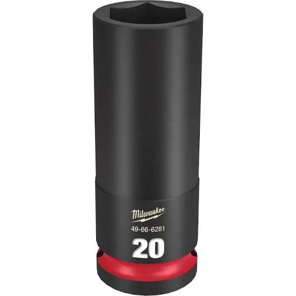 Milwaukee Shockwave 1/2" Drive 20mm Deep 6 Point Impact Socket 49666281 by Autoelec