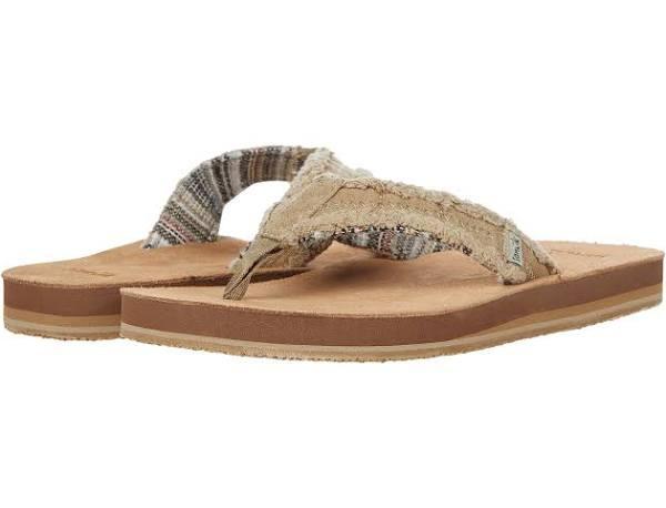 Sanuk Men's Sandals & Flip Flops FRAID Not - Color: Natural - 8 Medium (D) US