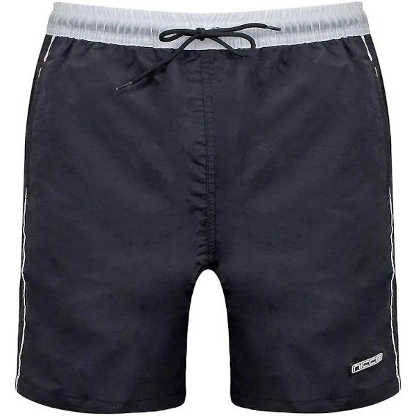 Nicce Ark Mens Black Swim Shorts - Size Small