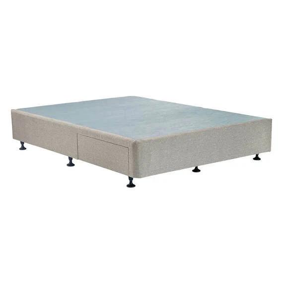 Freedom Platform Bed Base with 2 Drawers Taupe by Freedom