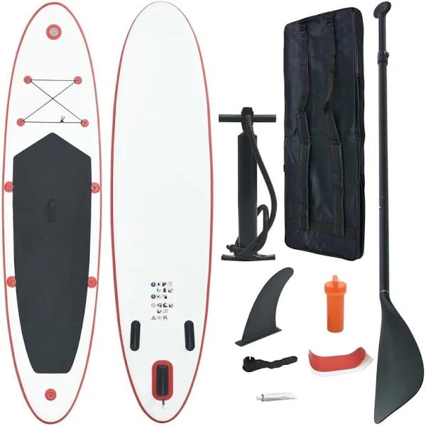 Stand Up Paddle Board Set Sup Surfboard Inflatable Red and White