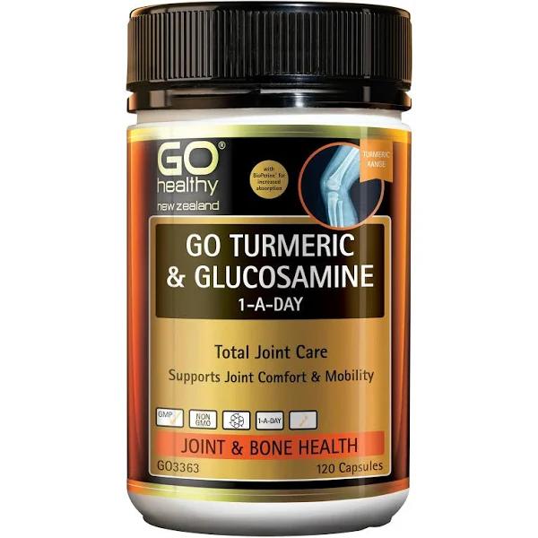 GO Healthy GO Turmeric & Glucosamine 1-A-Day, 120 capsules