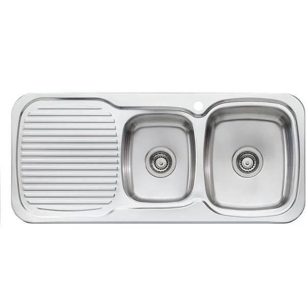 Oliveri Lakeland 1 & 3/4 Bowl Sink with Drainer