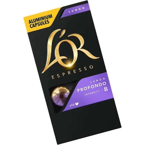 L'Or 4028622 Espresso Capsules Lungo Profondo Intensity 8 - Box 100