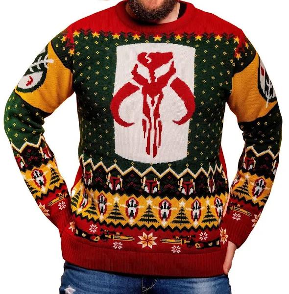 Star Wars Boba Fett Christmas Jumper (Size M)