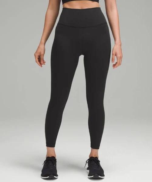 Women's Wunder Train High-Rise Tight 24" Asia Fit in Black Size Medium | by lululemon