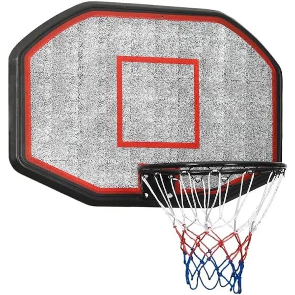 vidaXL Basketball Backboard Black 109x71x3 cm Polyethene