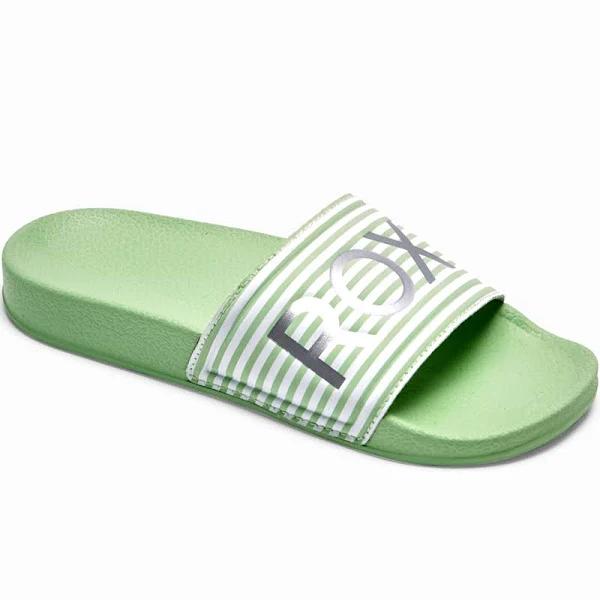 Roxy Kids Slippy Sandals Flip Flops Sliders - 1.5 UK / Lime