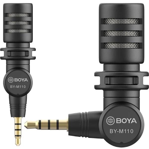 BOYA BY-M110 Ultracompact Condenser Microphone With 3.5mm TRRS Plug