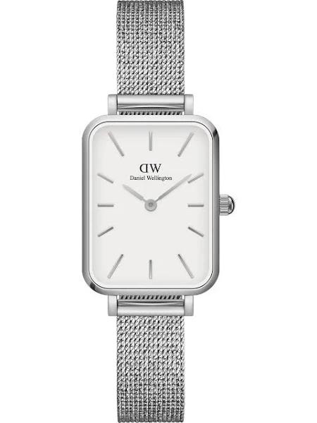 Daniel Wellington - Quadro Pressed Sterling Silver & White Watch - DW00100438