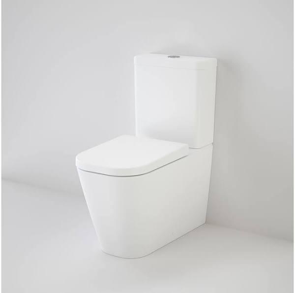 Caroma Luna Square Cleanflush Wall Faced Toilet Suite - Bottom Inlet