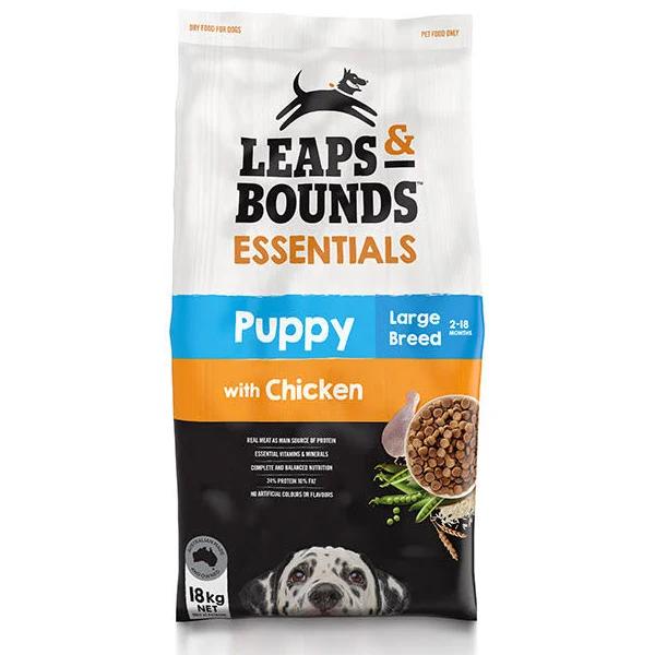 Leaps & Bounds Chicken Large Breed Puppy Food 18kg