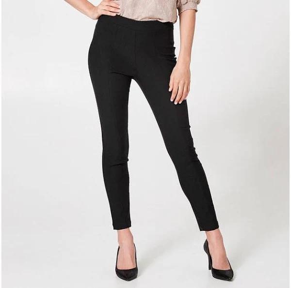 Preview Skinny Bengaline Treggings | Black | Size 10