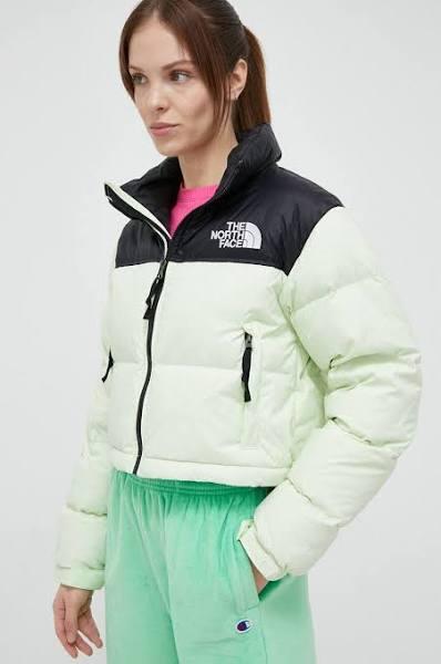 The North Face Womens Nuptse Short Jacket - Green - Size - L