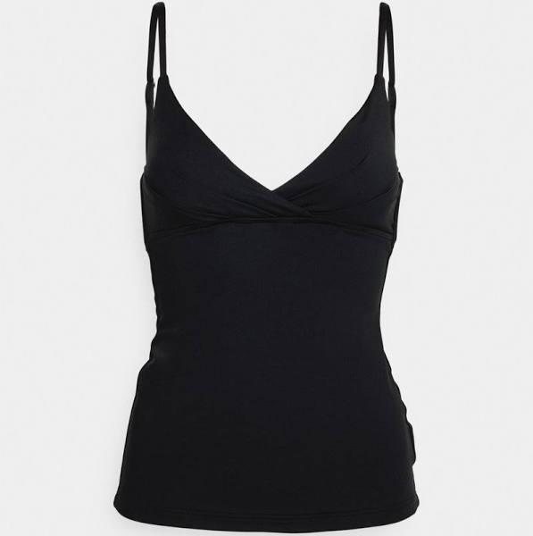 Seafolly Collective Wrap Front Singlet in Black 16