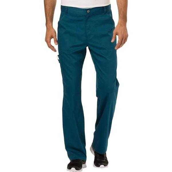 Cherokee Workwear Revolution Men's Cargo Scrub Pants - 2x - Caribbean Blue