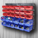 30 Bins Garage Workshop Wall Mounted Tool Box Storage Organiser Rack