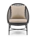 Outdoor Coffee Table and Chair Set, Rattan Wicker