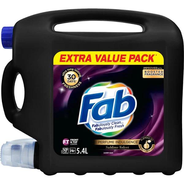 Fab Perfume Indulgence Liquid Laundry Detergent 5.4L - Sublime Velvet