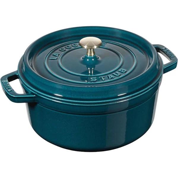 Staub Cast Iron Round Cocotte 24cm / 3.8L - La Mer