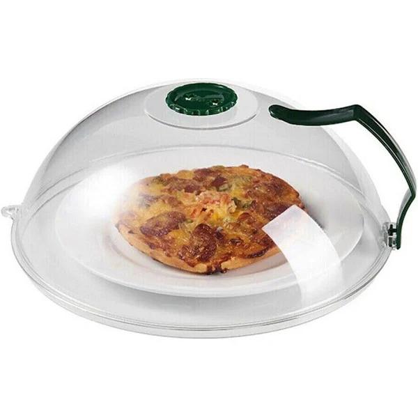 Green Microwave Food Dish Anti-Splatter Cover Guard Lid Steam Vents Plate Covers - AfterPay & zipPay Available