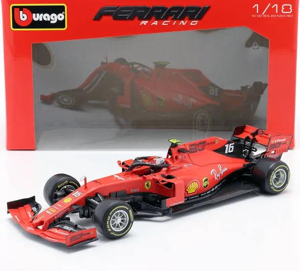 Bburago 16810 1/18 Ferrari Racing Formula 1 SF90 2019 Charles Leclerc Monza Diecast Car