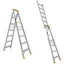 Gorilla Ladders Dual Purpose Ladder 7 Step (2.05 - 3.74m) Pro-Lite Aluminium 150kg Industrial DM007-PRO by tools.com