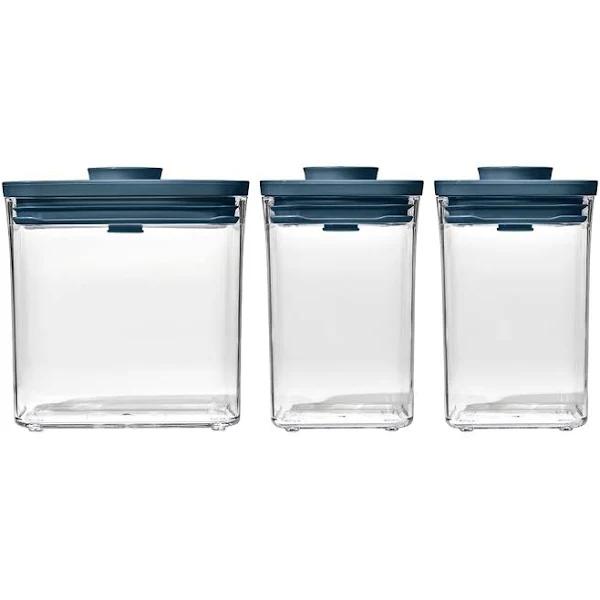 OXO Good Grips 3-Piece Pop Container Set | Storm Blue