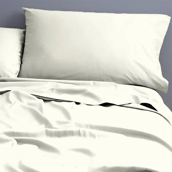 Park Avenue 500 Thread Count Natural Cotton Sheet Set - Ivory Single