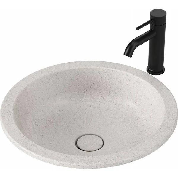 Caroma Liano II 440mm Round Under/Over Counter Basin Matte Speckled