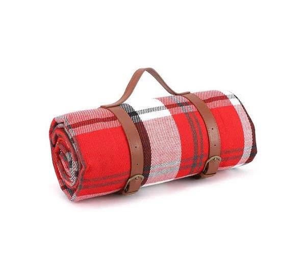 Adore 3 Layered Foldable Waterproof Picnic Blanket (StrawberryRed, 200X300 cm)