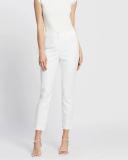 David Lawrence Sarah Compact Cotton Pant White 10